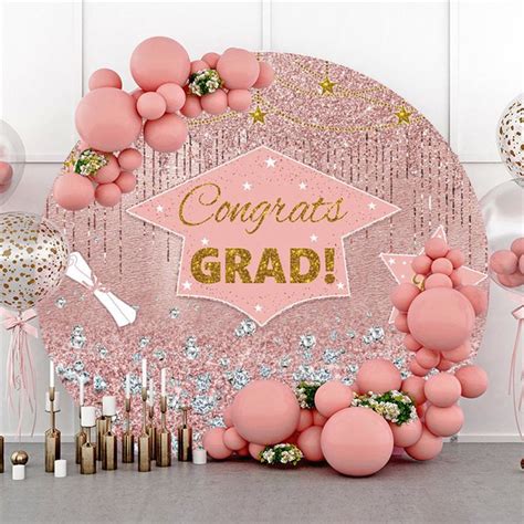 pink graduation supplies|hot pink graduation decorations.